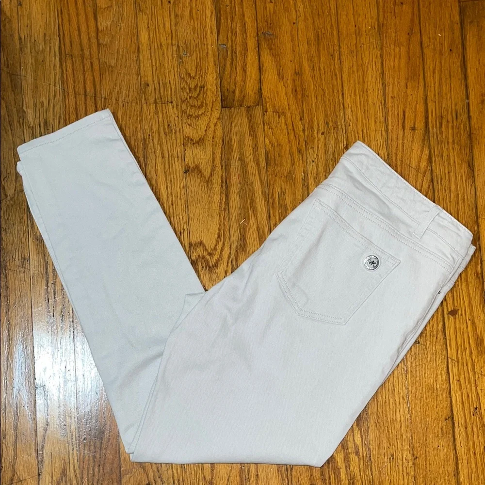 Michael Kors Light Gray Skinny Jeans Size 10